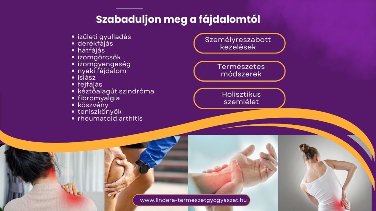 fájdalom csillapítás, kéztőalagút szindróma, isiász, tenisz könyök, köszvény, fejfájás, ízületi gyulladás,  